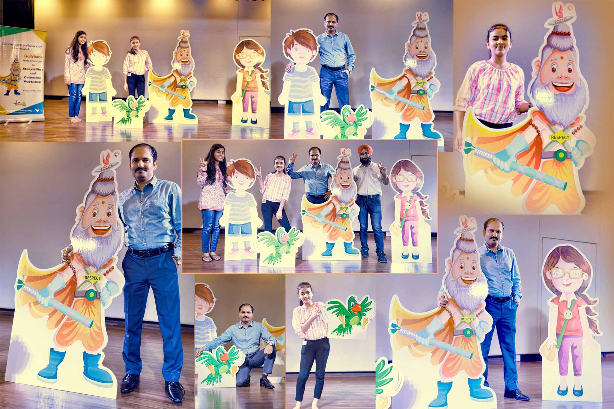 Highlights from the GullyBaba Kids student workshop at Dwarka International School, Delhi
